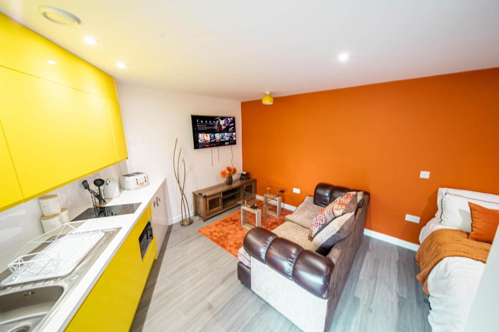 Corner Studio Apartment In Sheffield Luaran gambar